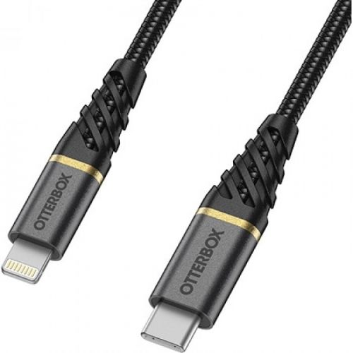 OtterBox Premium Lightning To USB-C Cable 2-Meters - Black