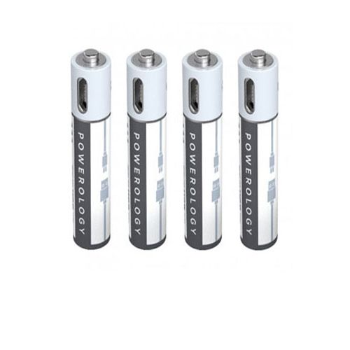 Powerology USB Rechargeable AA Battery (4pc pack)