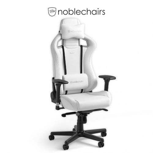 Noblechairs EPIC Gaming Chair - White Edition - Short Gas Lift - 677642