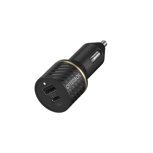 Otterbox car charger 30W USB-C 18W + USB-A 12W PD Fast Charge - Black