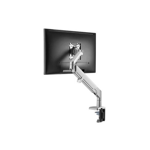 Gadgeton Premium Single Monitor Arm, Stand And Mount 17” - 32” - Silver