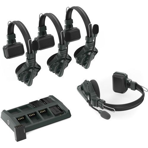 Hollyland Solidcom C1-4s Full-duplex Wireless Dect Intercom System With 4 Headsets (1.9 Ghz)