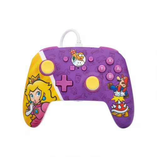 PowerA - Enhanced Wired Controller for Nintendo Switch - Princess Peach Battle