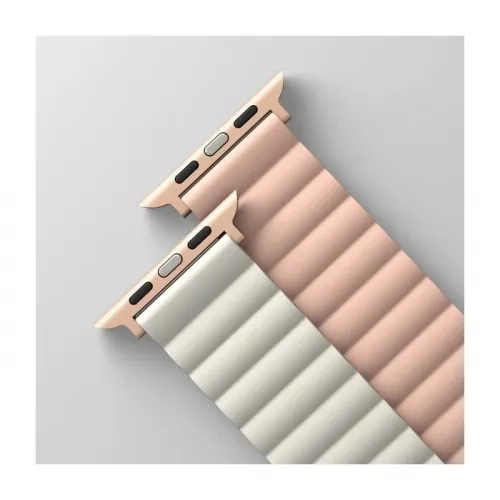 Uniq Revix Reversible Magnetic For Apple Watch Strap 42/44/45mm Blush (Pink/Beige)