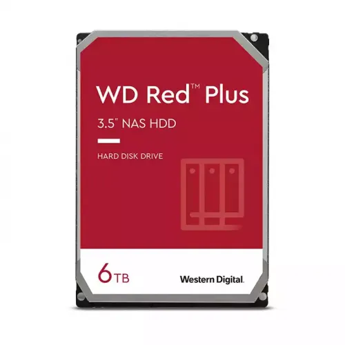 Wd 6tb Red Plus 5400 Rpm Sata Iii 3.5" Internal Nas Hdd