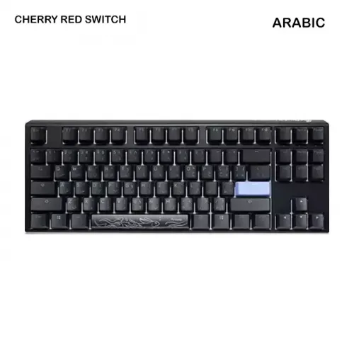 Ducky One 3 Classic Black/White Tkl Hot-swap Rgb 80% Mechanical Keyboard Cherry Red Switch - English/arabic