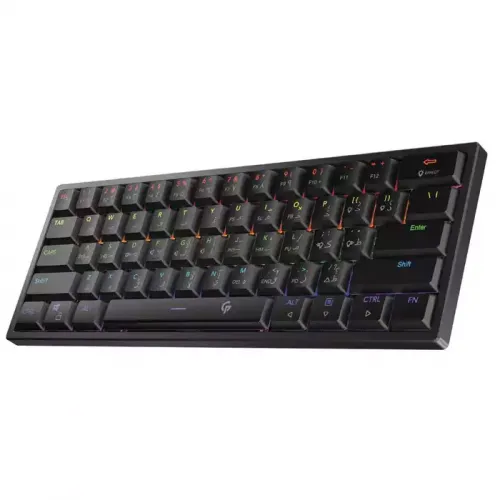 Porodo Low-profile Mechanical Tkl Keyboard Rainbow (English/arabic) - Black