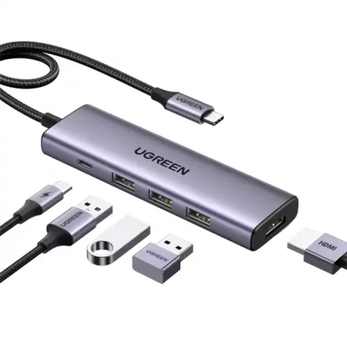 Ugreen 5-in-1 Usb-c Hub (100w Pd, 4k@30hz Hdmi)