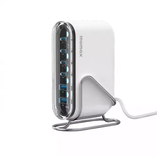 Momax 1-charge Flow+ 6-port 120w Gan Desktop Charger Usb-c & Usb-a