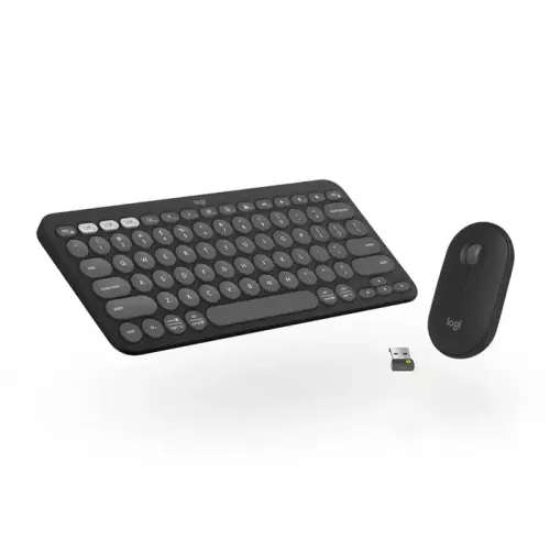 Logitech Keyboard & Mouse Pebble 2 Combo - Tonal Graphite (English/arabic)