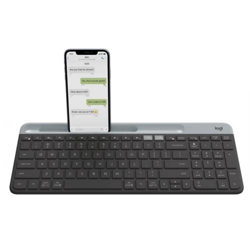 Logitech K580 Slim Multi Device Wireless Keyboard  EN/AR - Black