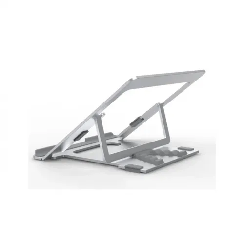 Aluminium Stand For 11 -15.6 Inch Laptop And Tablets With Carrying Pouch - Silver