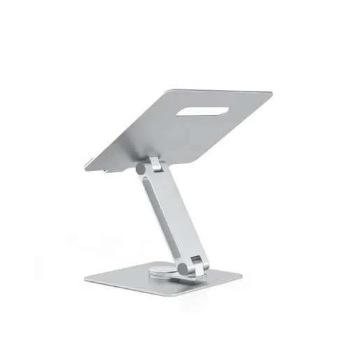 Swivel Rotatable 360 Rotating Laptop Stand For 9.7 -15.6 Inch Laptop And Tablets - Silver