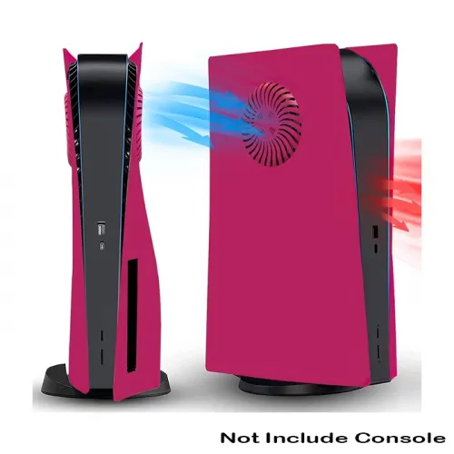 Ps5 Console (Cd Version) Replacement Shell (Face Plate) With Cooling Vents - Cosmic Red