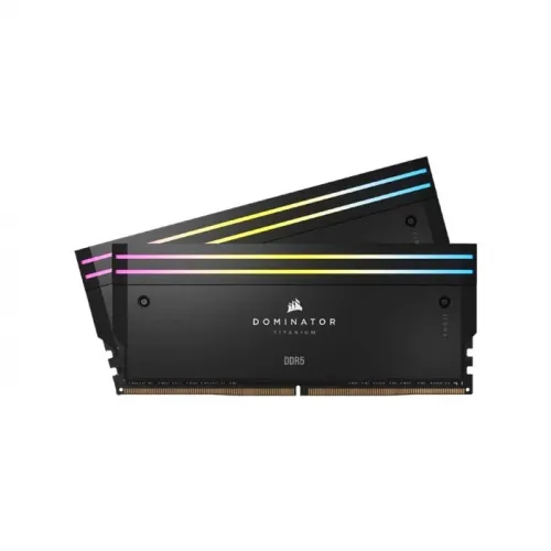 Corsair Dominator Titanium Rgb Ddr5 - 64gb (2x32gb) 6400mt/s Cl32 Memory Kit - Black