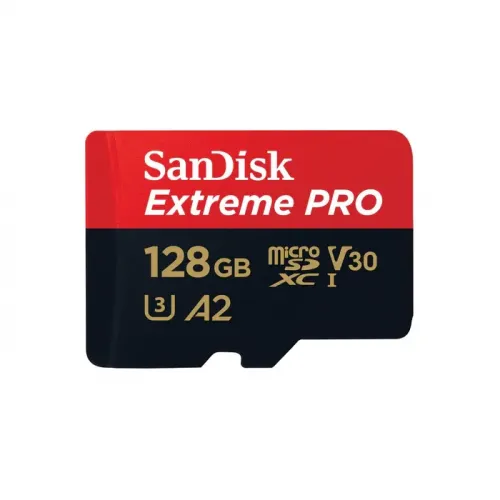 SanDisk 128GB Extreme PRO microSD UHS-I Card with Adapter Memory Card - SDSQXCD-128G-GN6MA