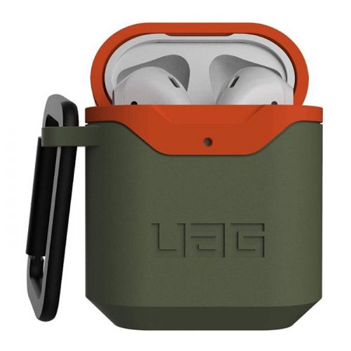 UAG Apple Airpods Gen 1& 2 Hard Case V2 - Olive/Orange