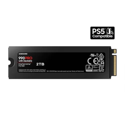 Samsung 2TB 990 PRO PCIe 4.0 x4 M.2 Internal SSD with Heatsink