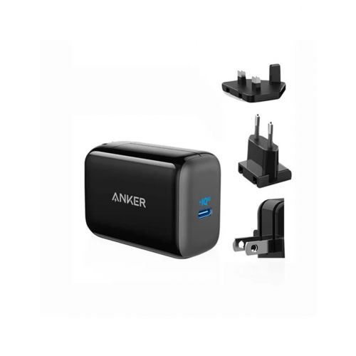 Anker PowerPort lll 65W Pod (Fast Charger with Worldwide Plug Set) - Black