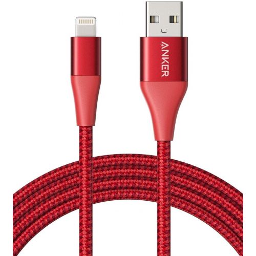 Anker Powerline + II With Lightning Connector (1.8m/6ft) - Red