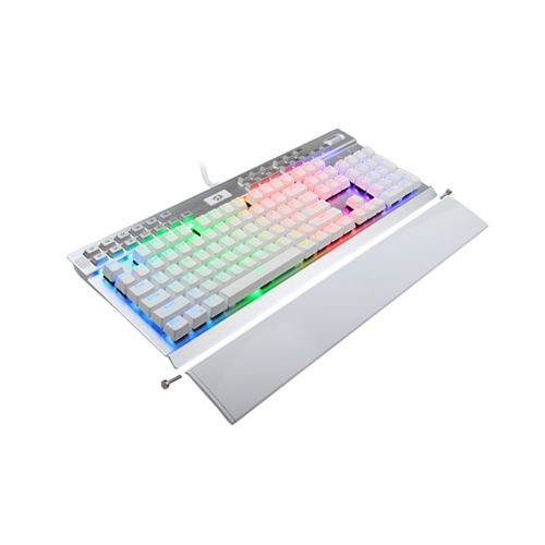 Redragon YAMA White Case RGB Mechanical Gaming Keyboard - Dust Proof Purple