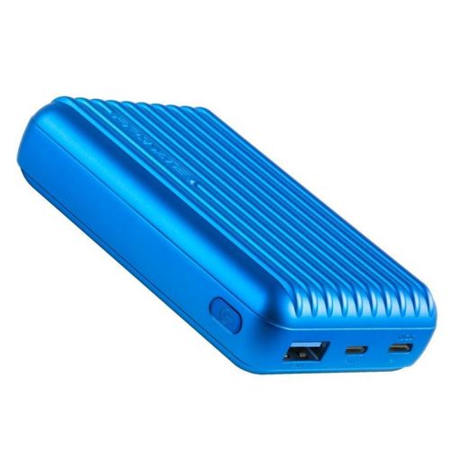 PROMATE Titan-10C Ultra-Compact Rugged Power Bank with USB-C Input & Output 10000mAh - Blue