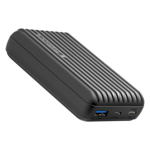 PROMATE Titan-10C Ultra-Compact Rugged Power Bank with USB-C Input & Output 10000mAh - Black