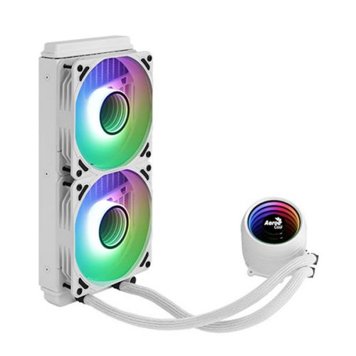 Aerocool Mirage L240 240MM ARGB Liquid Cooler - White