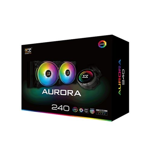 Xigmatek Aurora 240 AIO RGB Liquid Cooler - Black