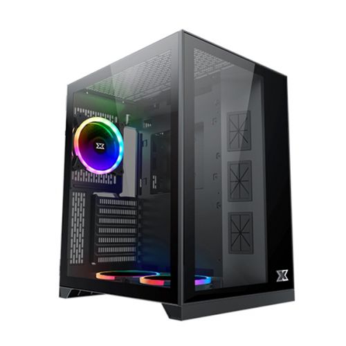 Xigmatek Aquarius S Tempered Glass ATX Case - Black