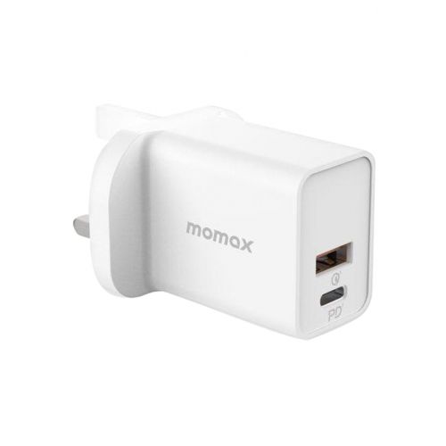 Momax One Plug 30W Dual Port Charger (UM18) - White