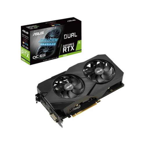 ASUS GeForce RTX 2060 Dual EVO OC Edition Graphics Card - 6GB GDDR6