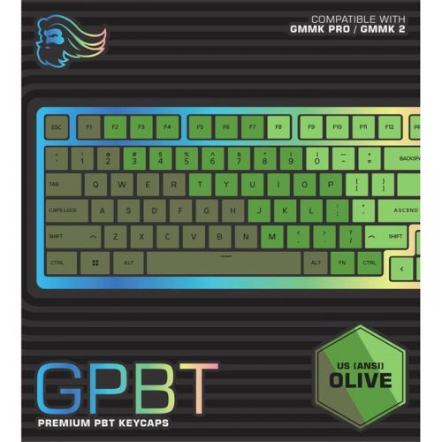 Glorious Premium PBT Key Caps - Olive