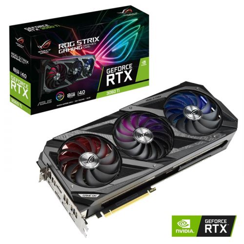 ASUS ROG STRIX RTX 3060TI 8G V2 GAMING LHR Graphics Card - 90YV0G04-M0NA00