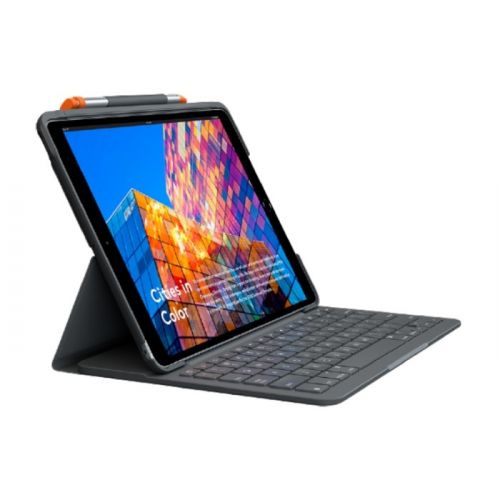 Logitech iPad Air (3rd Gen) Slim Folio Keyboard Case - English / Arabic - Graphite