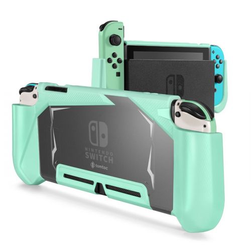 Tomtoc Nintendo Switch TPU Dockable Grip Case - Green