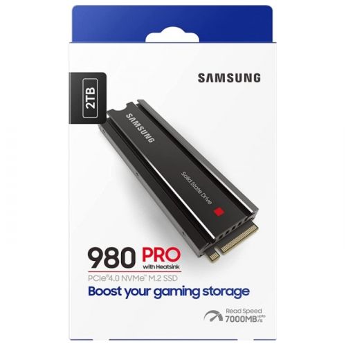 Samsung 980 Pro with Heatsink PCIe 4.0 NVMe Internal Solid State Drive -2 TB