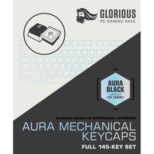 Glorious Aura Mechanical Keycaps v2 PBT - Black