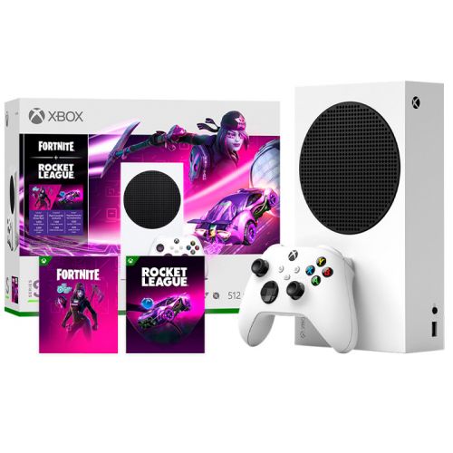 Xbox Series S 512GB Console Fortnite & Rocket League Bundle (120FPS) R2 - White