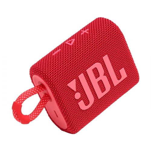 JBL Go 3 Portable Waterproof Speaker with Bluetooth v5.1 - Red