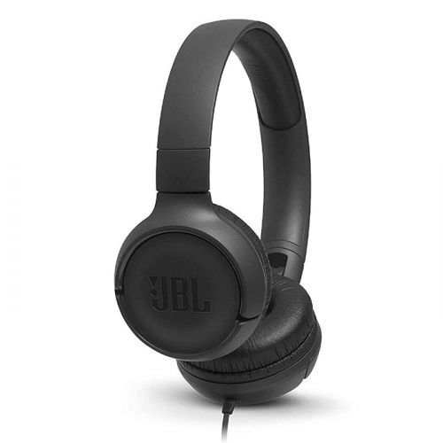 JBL Tune 500 Wired On Ear Headphones - Black