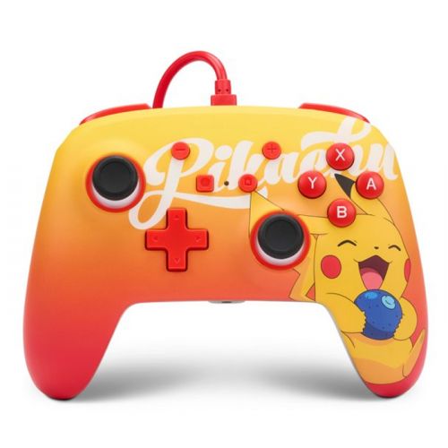 Nintendo Switch: PowerA Pokemon Enhanced Wired Controller - Oran Berry Pikachu