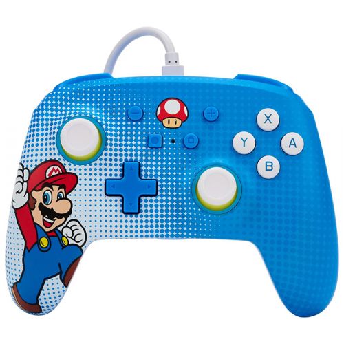 Nintendo Switch: PowerA Super Mario Enhanced Wired Controller - Mario Pop Art