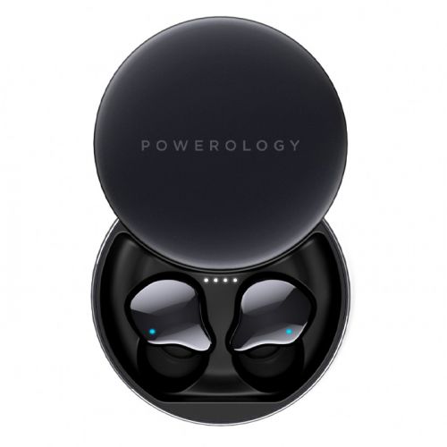 Bluetooth Headset Powerology PTWSEGY True Wireless Earbuds-Grey