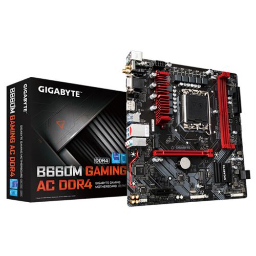 GIGABYTE B660M GAMING AC DDR4 (rev 1.0) Micro ATX Motherboard