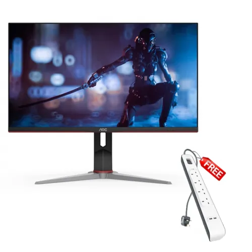 AOC U28G2X 28 Inch 4K 144Hz, 1ms IPS Gaming Monitor With Free Belkin Extension Socket