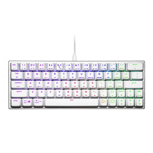 Cooler Master SK620 Low Profile Mechanical Keyboard (White) -Blue Switch - US Layout