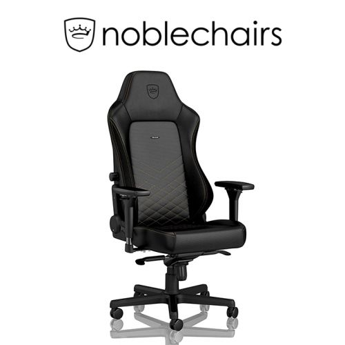 Noblechairs HERO Gaming Chair - Black/Gold 434519