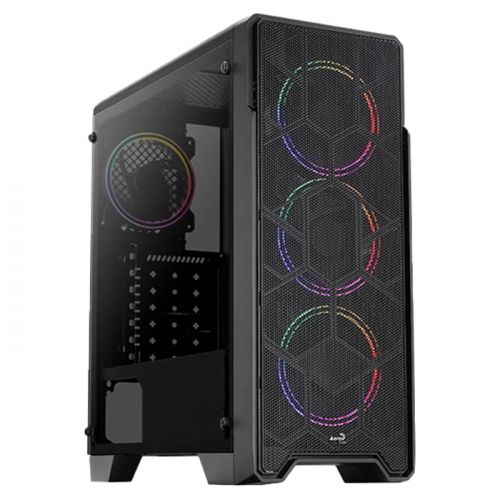 Aerocool Ore Saturn FRGB-G-BK-V1 Mid Tower Case