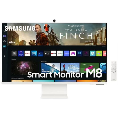 Samsung M8 32" UHD Monitor with Smart TV Experience and Iconic Slim Design - White